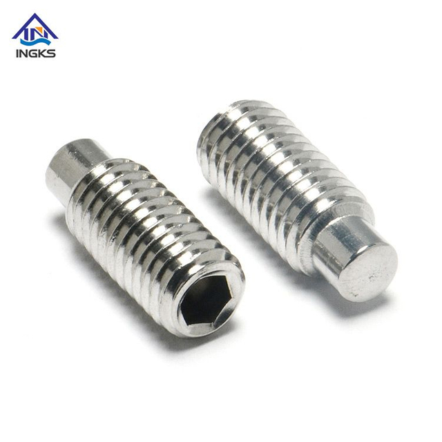 ដែកអ៊ីណុក 304 316 Hexagon Socket Dog Point Screw