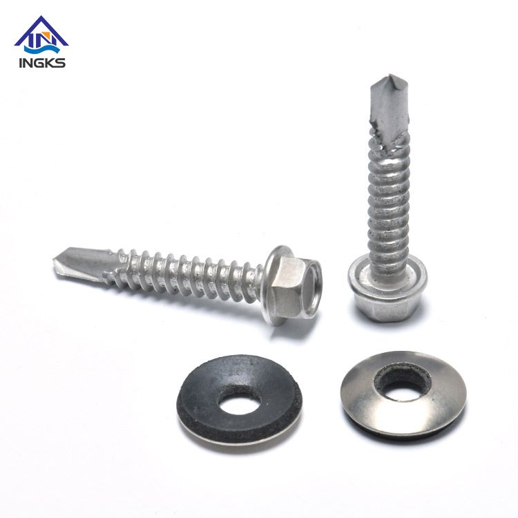 Stainless Indented Hex Wafer Head Self Drilling Screws များ