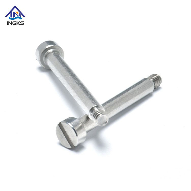 Stainless M8 Slotted Cheese Head Shoulder Turnilyo