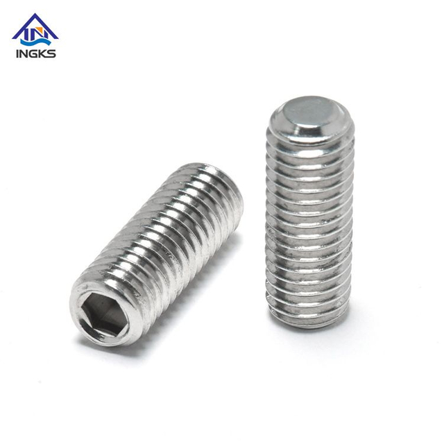18-8 Stainless Steel Hexagon Socket Flat Point Set ဝက်အူ
