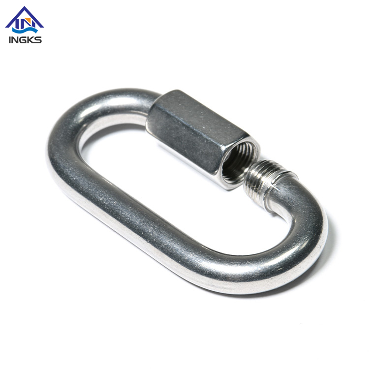 ដែកអ៊ីណុក 304 Round Quick Link ជាមួយនឹង Thread Lock
