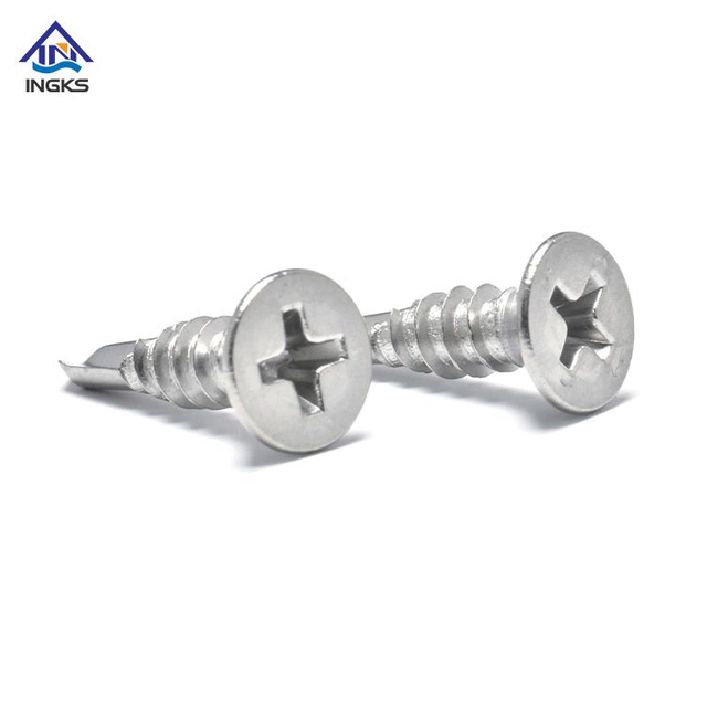 Countersunk CSK Head Cross Recessed Phillips វីសខួងដោយខ្លួនឯង។