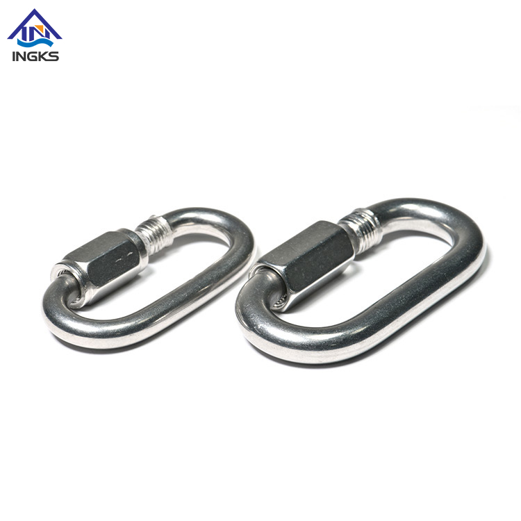 ដែកអ៊ីណុក 304 Round Quick Link ជាមួយនឹង Thread Lock