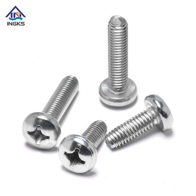 វីសស្ពឺក្បាលម៉ាស៊ីន SS304 SS316 Phillips
