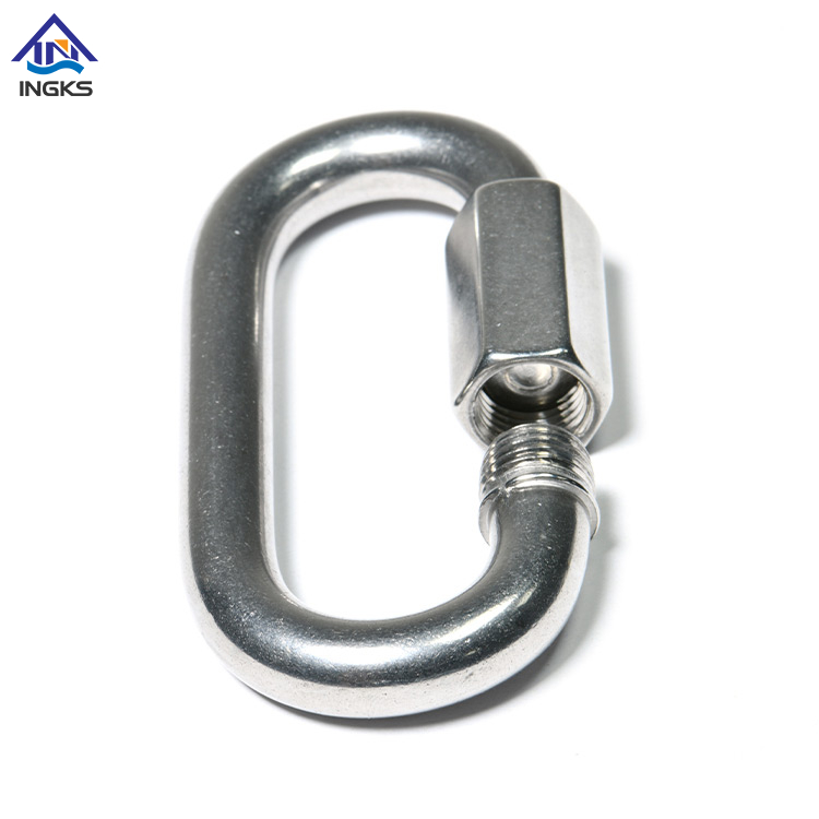 ដែកអ៊ីណុក 304 Round Quick Link ជាមួយនឹង Thread Lock