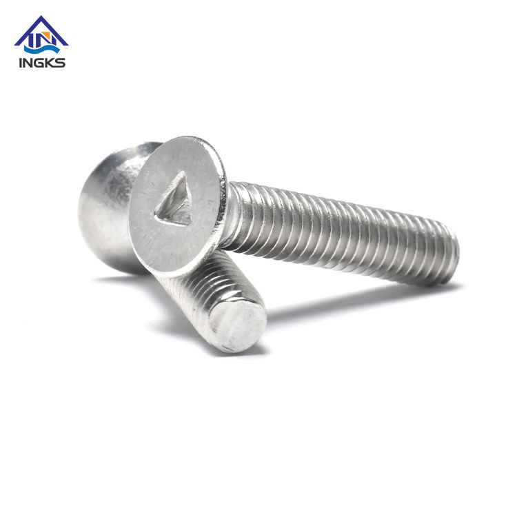 រន្ធ A2 A4 ត្រីកោណ CSK Head Security Screw