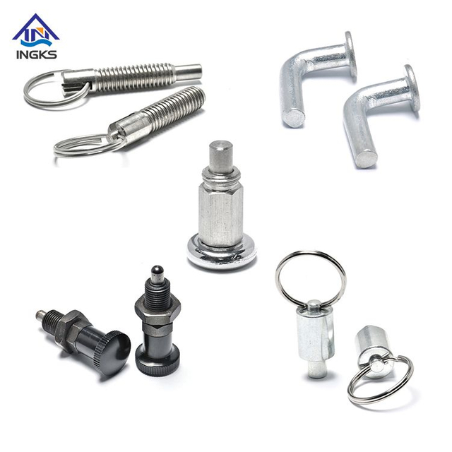 Keluli Tahan Karat Keluli Karbon Bersalut Zink Pemegang Mengunci Pin Cam Tindakan Boleh Tarik Pengindeksan Pelocok Spring Plunger