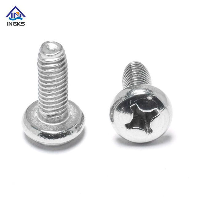 វីសស្ពឺក្បាលម៉ាស៊ីន SS304 SS316 Phillips