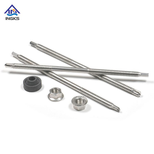 SUS 304 316 Solar Hanger Bolt Zonnepaneelaccessoires voor montage met dubbele schroefdraad