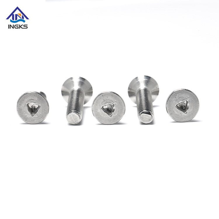 រន្ធ A2 A4 ត្រីកោណ CSK Head Security Screw