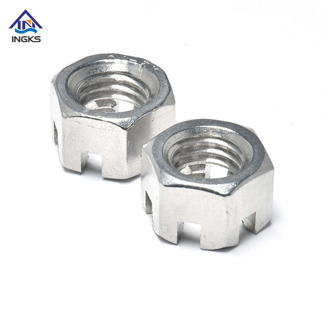 Hindi kinakalawang na asero 304 316 Slotted Hexagon Castle Nut DIN935 