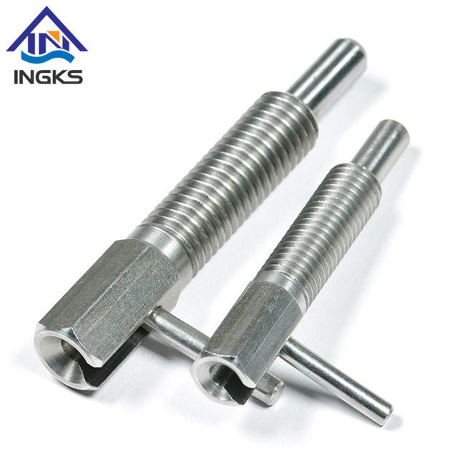 Hand-retractable Turn Locking L Handle Indexing Plunger