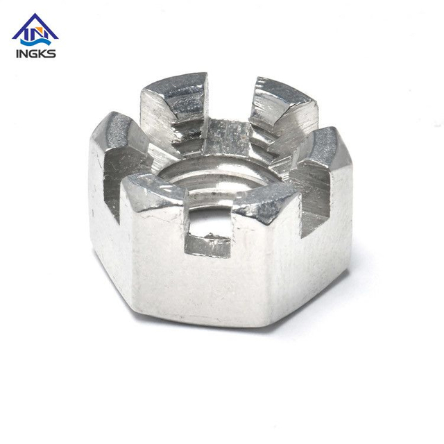 Hindi kinakalawang na asero 304 316 Slotted Hexagon Castle Nut DIN935 