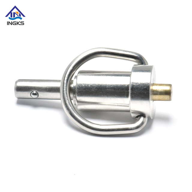 ປຸ່ມທອງເຫລືອງ D Shape Ring Handle Quick Release Ball Pin Pin with Shoulder
