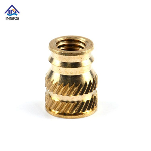 የነሐስ ድርብ Twill Knurled ለውዝ ከባለ ሁለት ጎን ጫፍ ጋር አስገባ