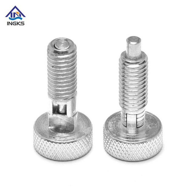  IKS425 Diamond Knurled Cheese Head Pull Knob Indexing Screw Plunger