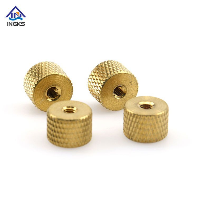 ທອງເຫລືອງເພັດ Knurled Insert ແກ່ນ Nuts ວັດສະດຸທອງເຫລືອງ