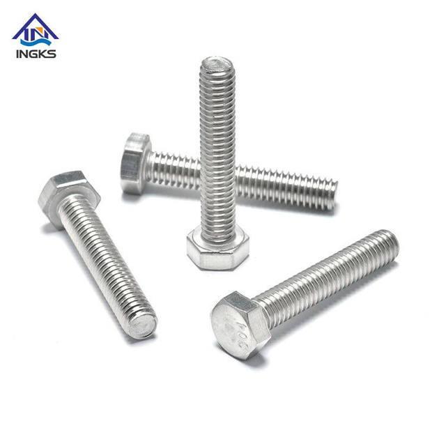 ដែកអ៊ីណុក 304 316 Full Thread Hex Head Bolt DIN933