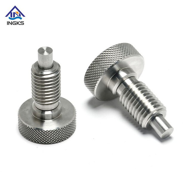  IKS425 Diamond Knurled Cheese Head Pull Knob Indexing Screw Plunger