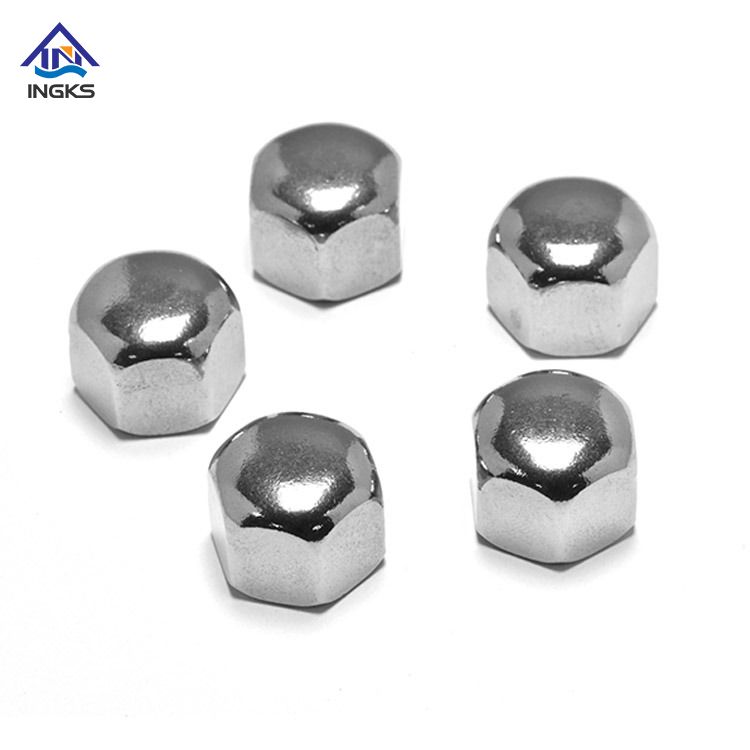 Hexagon hình vòm NUTS DIN 1587 Thép không gỉ 304/316 Hoàn thiện trơn trong chỉ số M3-M36/IFI Chủ đề #10-3/4  '
